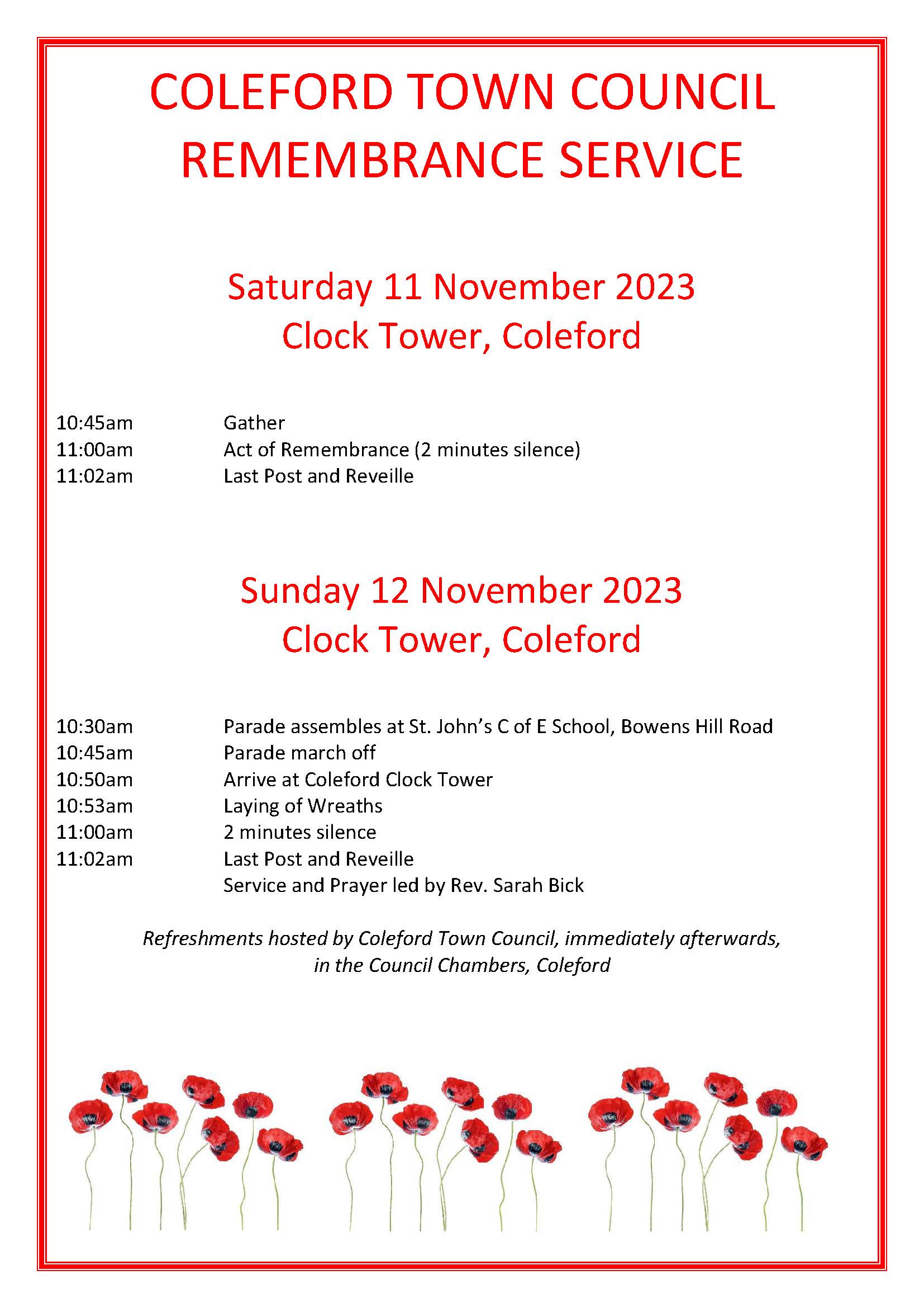 Remembrance Events